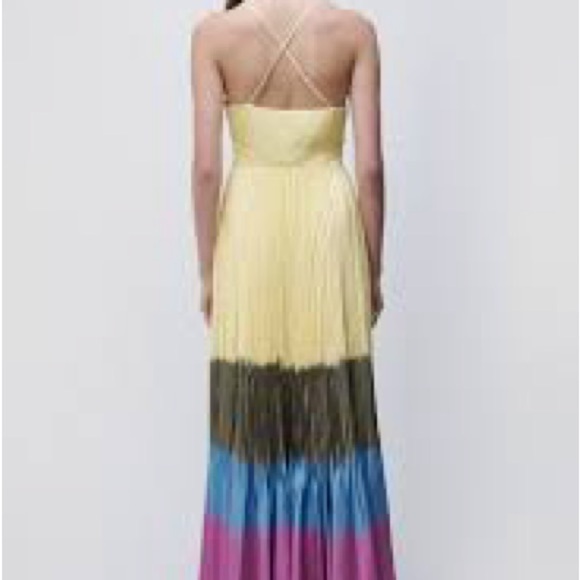 (35) NWT Jonathan Simkhai Milena Daffodil Dip Dye Dress - Picture 6 of 14